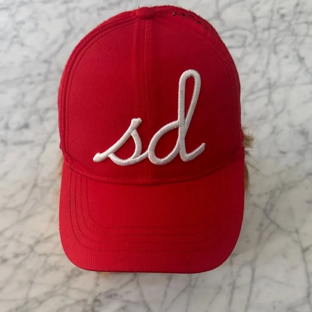 Mana Pono San Diego Mesh Red Kids Baseball Cap OS Adjustable